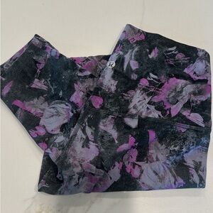 lululemon athletica Black and Purple Leggings